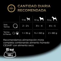 Alimento multipack para perro senior CESAR, pack 4x150 g