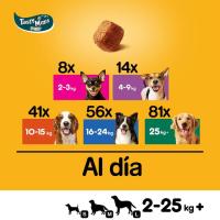 Chewy cubes minis sabor para cachorro PEDIGREE, paquete 125 g