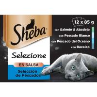 SHEBA DELICATEZZE, arraina saltsan katuentzat, sorta 12x85 g