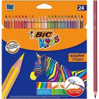 Lápices de colores surtidos Kids Evolution Stripes BIC, Pack 24 uds Lápices de colores surtidos Kids Evolution Stripes BIC, Pack 24 uds