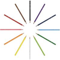 Lápices de colores acuarelables efecto pintura Kids Aquacouleur BIC, pack 12 uds
