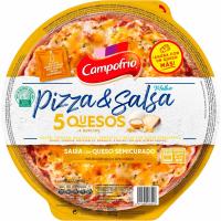 Pizza 5 quesos con salsa de queso CAMPOFRÍO, 1 ud., 365 g