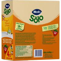 Bolsita de yogur-plátano-fresa HERO pack 4x100 g