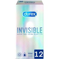 Preservativos invisible sensitive DUREX, caja 12 uds. Preservativos invisible sensitive DUREX, caja 12 uds.