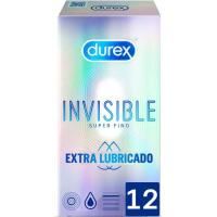Preservativos invisible extra-lubricados DUREX, caja 12 uds. Preservativos invisible extra-lubricados DUREX, caja 12 uds.