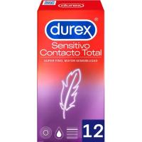 Preservativos sensitive contacto total DUREX, caja 12 uds. Preservativos sensitive contacto total DUREX, caja 12 uds.