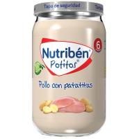 Potito de pollo con patatitas NUTRIBEN, tarro 235 g