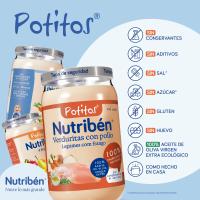 Potito de pollo con patatitas NUTRIBEN, tarro 235 g
