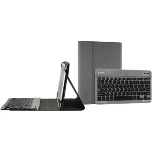 Funda tablet 10,1" gris con teclado, Keytab Pro Bluetooth SUBBLIM
