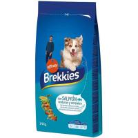 Alimento de salmón para perro BREKKIES, saco 14 kg