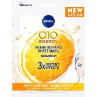 Mascarilla tejido con vitamina C NIVEA Q10 Plus, pack 1 ud.