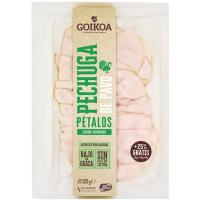 Pechuga de pavo pétalos GOIKOA, bandeja 125 g Pechuga de pavo pétalos GOIKOA, bandeja 125 g