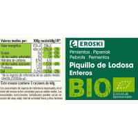 Pimiento de piquillo extra D.O. Lodosa EROSKI BIO, frasco 205 g