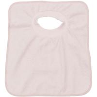 Babero rosa con goma en cuello impermeable de microfibra TITIN, 33x36cm Babero rosa con goma en cuello impermeable de microfibra TITIN, 33x36cm