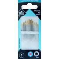 Agujas de bordar STYLE COUTURE, 16 uds especial bordado, tapicería y cañamazo