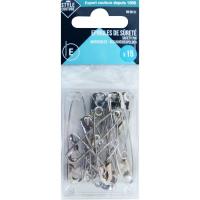 Imperdibles de acero de diferentes tamaños STYLE COUTURE, 15 uds