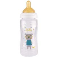 TIGEX intuition biberoia latexezko tetinarekin eta lepo zabalarekin, +6 hilabete, 300ml