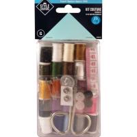 Kit costura mediano STYLE COUTURE, 21 bobinas de hilo, botones, dedal, agujas, etc