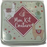 Kit de costura, caja de metal STYLE COUTURE, 11 bobinas hilo, tijeras, metro, etc
