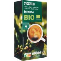 Café molido intenso EROSKI BIO, paquete 250 g