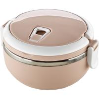 Fiambrera inox redonda rosa  de 700 ml CAPRICE, 1 ud