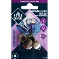 Botón alargador elástico para pantalón STYLE COUTURE, 2 uds