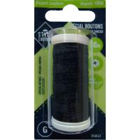 Bobina de hilo de poliéster negro STYLE COUTURE, 30 m