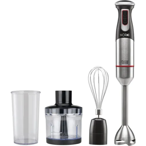 Batidora de mano con accesorios, 1200 W, BA5609 SOLAC