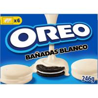 Galleta bañada de chocolate blanco OREO, caja 246 g