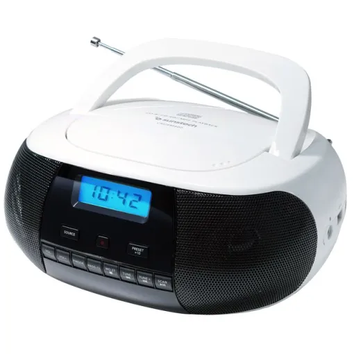 Radio CD blanca CRUSM400WT SUNSTECH Radio CD blanca CRUSM400WT SUNSTECH