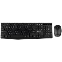 Teclado y ratón negro inalámbrico, Allukerit NGS