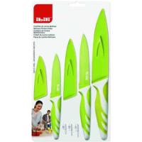 Cuchillos de cocina multiusos con funda verde IBILI, pack 3 uds