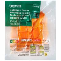 Calabaza limpia en trozos EROSKI, bolsa 750 g