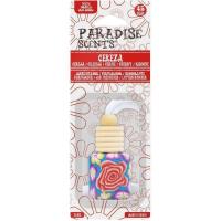 Ambientador auto botella cerámica aroma cereza PARADISE SCENTS, envase 8ml