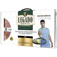 Estuche de jamón de cebo 50% raza ibérica LEGADO, pack 15x50 g