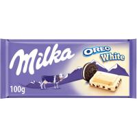Chocolate de oreo blanco MILKA, tableta 100 g