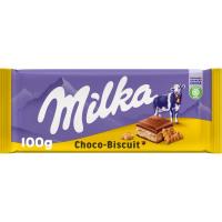 Chocolate con galleta MILKA, tableta 100 g