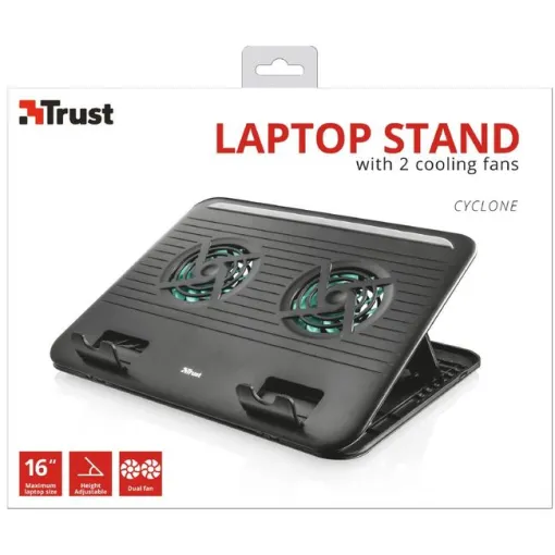 Base ventilada para portátiles de 15,6", 17866 Cyclone TRUST