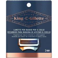 Cargador de afeitar cuello KING C GILLETTE, pack 3 uds.