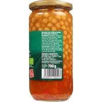 Garbanzos con verdura EROSKI BIO/ECO, frasco 700 g