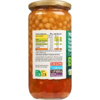 Garbanzos con verdura EROSKI BIO/ECO, frasco 700 g