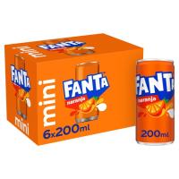 Refresco de naranja FANTA, pack 6x20 cl