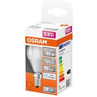Bombilla Led E14 esférica 5,5W Luz fría (6500k) OSRAM, caja 1 ud