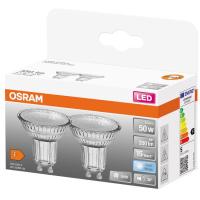 Bombilla Led GU10 4,3W 36º Luz neutra (4000k) OSRAM, pack 2 uds