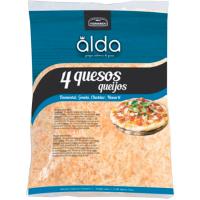 Queso rallado 4 quesos ALDA, bolsa 150 g