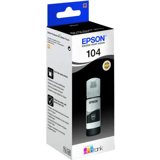 Cartucho de tinta original negro, Ecotank 104 EPSON, 1 ud