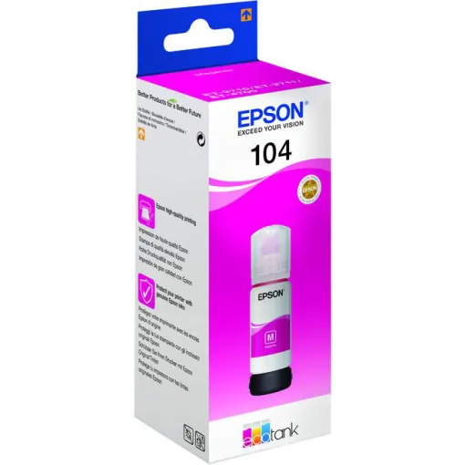 Cartucho de tinta original magenta, Ecotank 104 EPSON, 1 ud