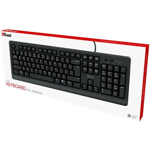 Teclado negro con cable, Primo TRUST