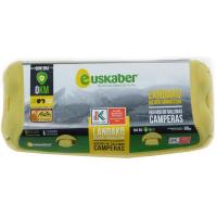 Huevo fresco campero EUSKO LABEL EUSKABER, cartón 10 uds