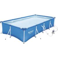 Piscina rectangular 5700 L, con depuradora, Steel Pro 400 BESTWAY, 400x211x81 cm